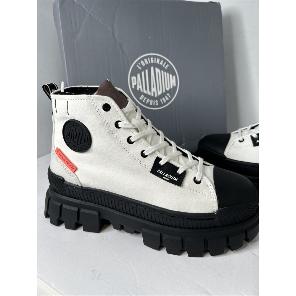 NEW Palladium Revolt Hi TX Star White Platform Boots 97242 116 ~ Sz Women 8 - Picture 3 of 8